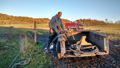 Moving pasture pumps