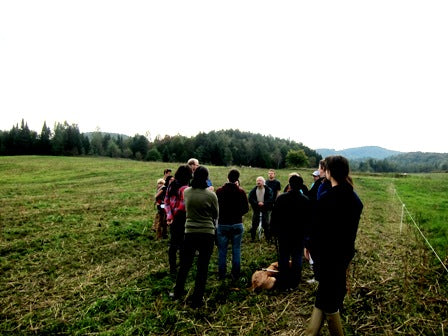 Customers on Farm Tour