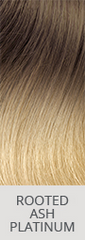 hairtalk® Hand Tied Weft Extensions in Color Rooted Ash Platinum