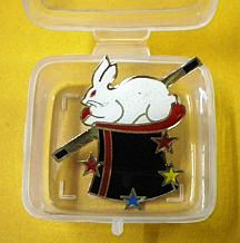 Lapel Pin Rabbit in Hat