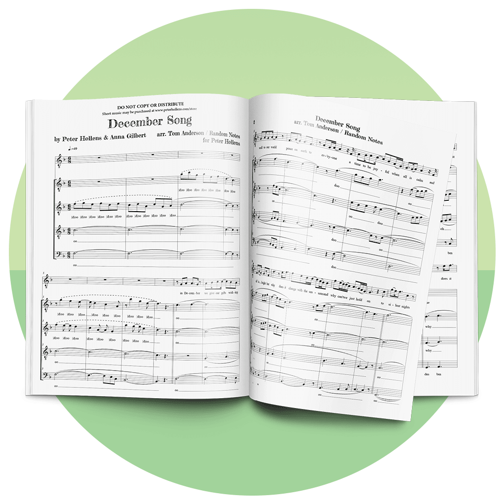 December Song Peter Hollens Piano Sheet Music Music Sheet Collection