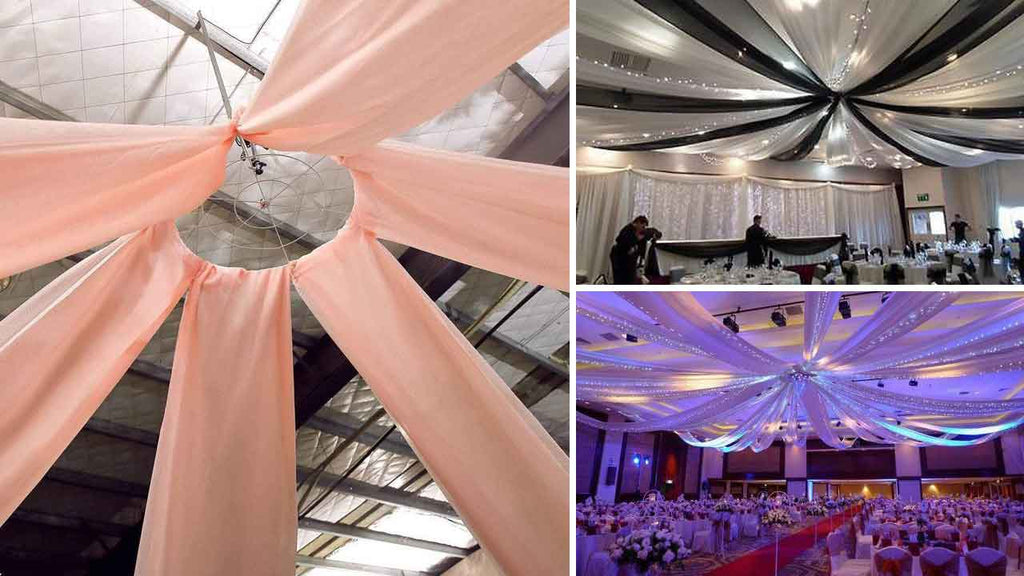 Balsa Circle Ceiling Wedding Decor