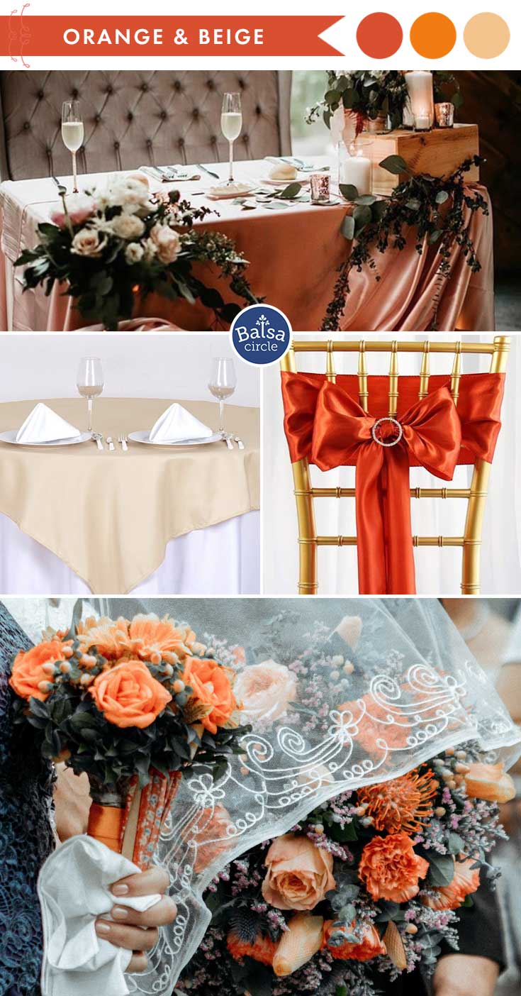 3 Fall Color Combinations You’ll Love | Orange Hues and Beige - BalsaCircle.com