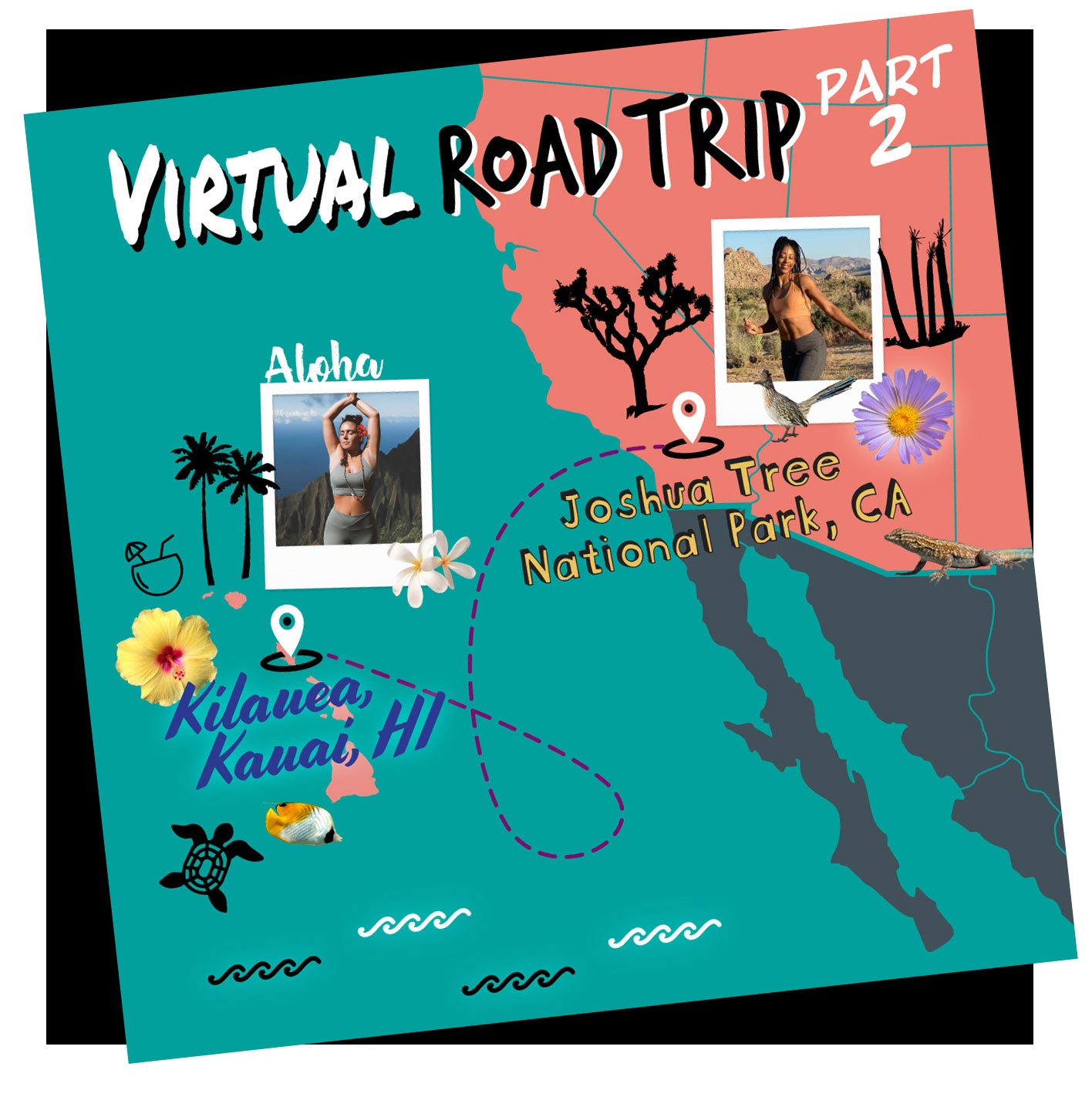 Virtual Roadtrip map