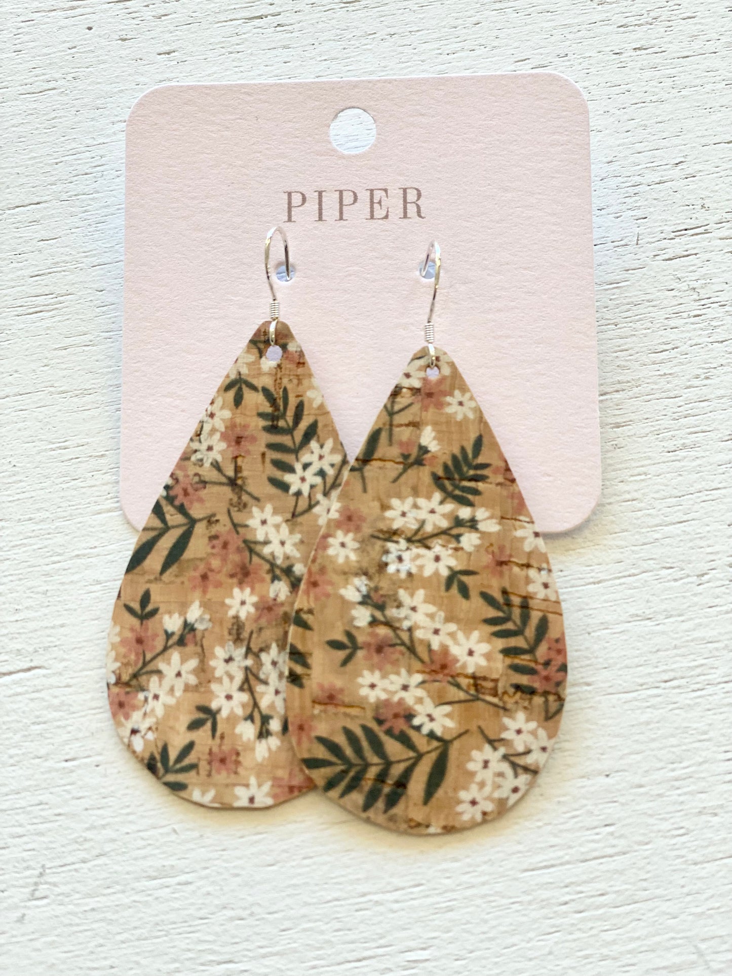 Cork Earring’s Tear Drop