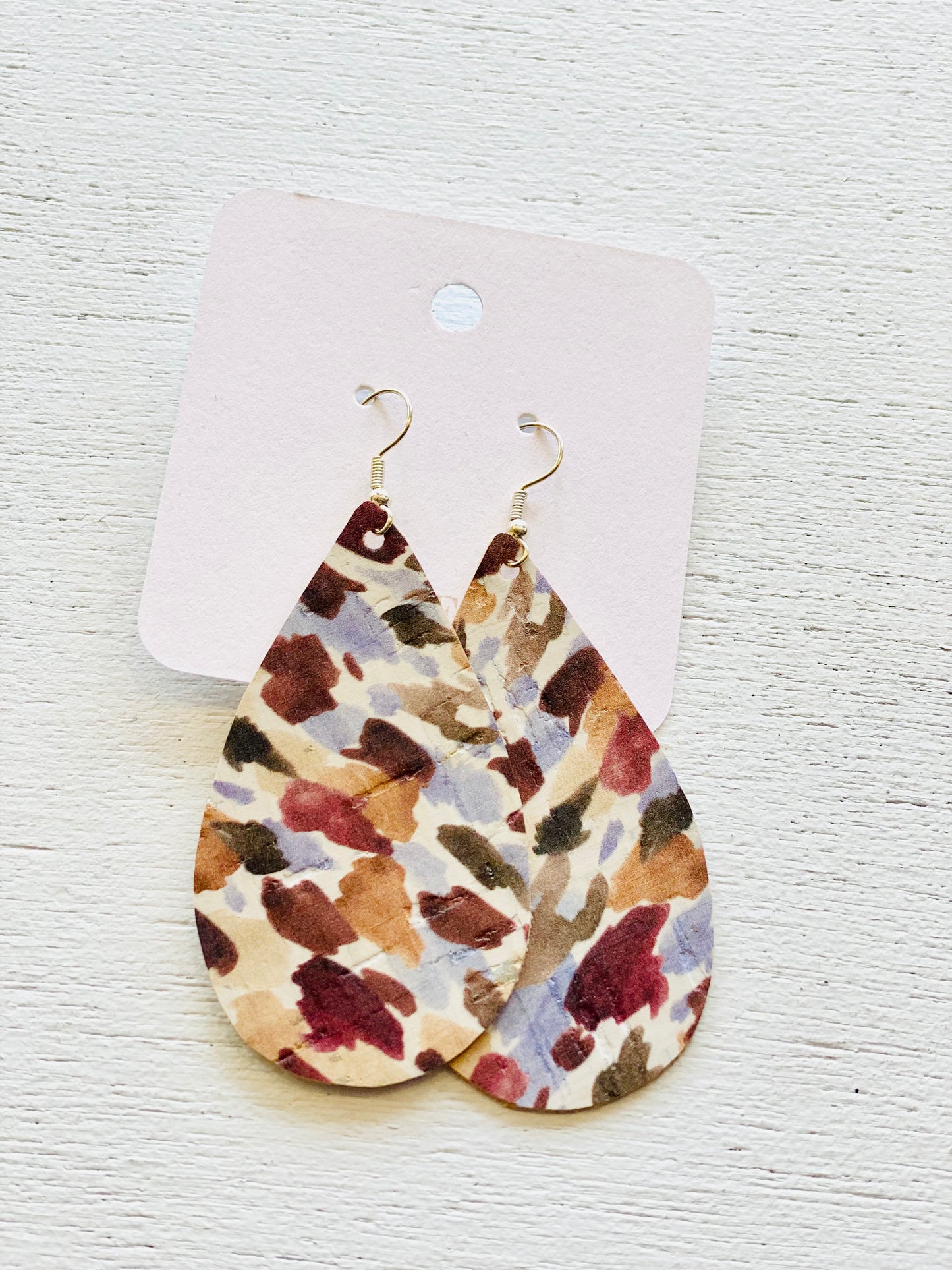 Cork Earring’s Tear Drop