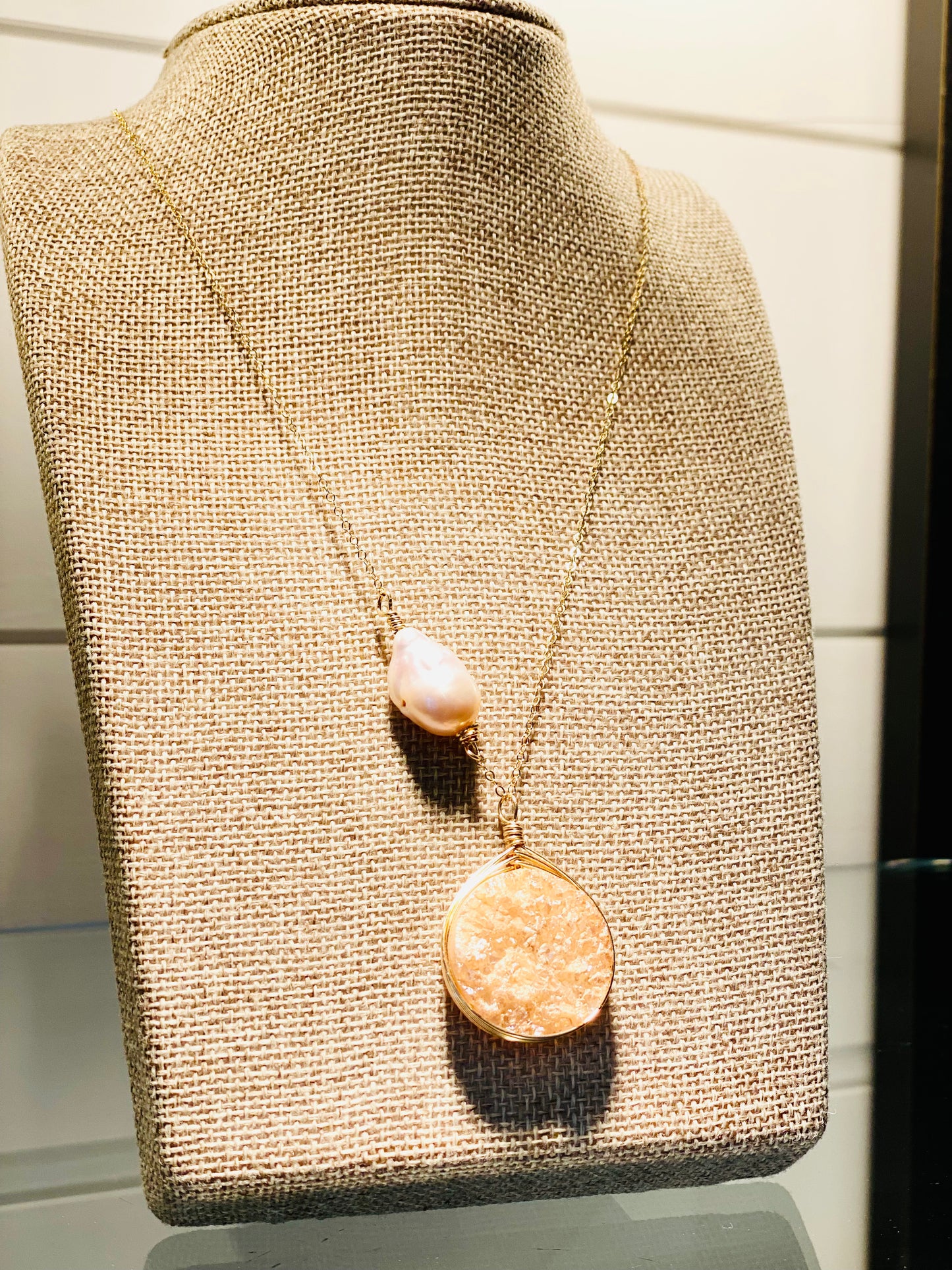Druzy necklaces