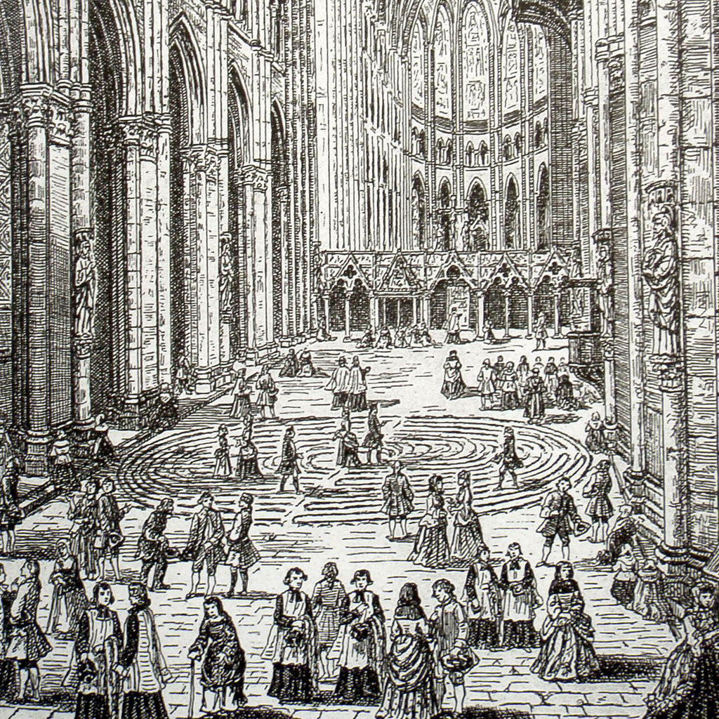 Walking the Chartres Labyrinth circa 1750