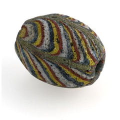 Ancient East Java Pelangi rainbow Jatim bead replica 25-29mm