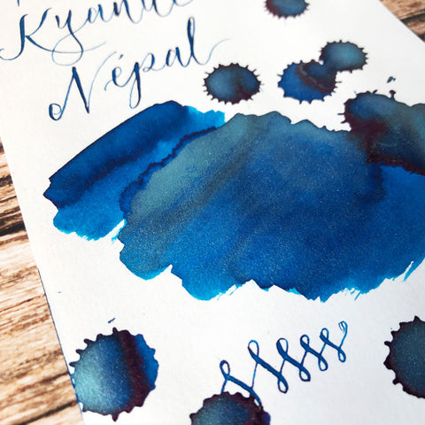 J Herbin 1798 Kyanite du Nepal Colour Swatch Close Up