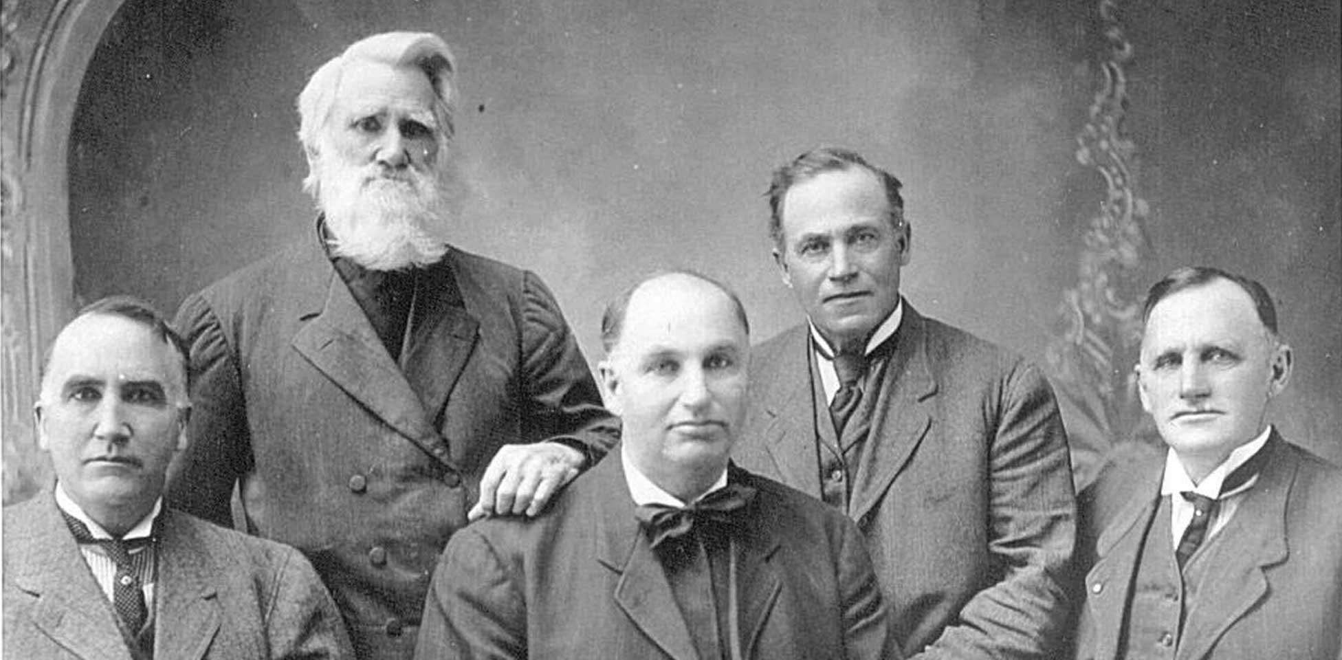Historical photo of the Case founding members