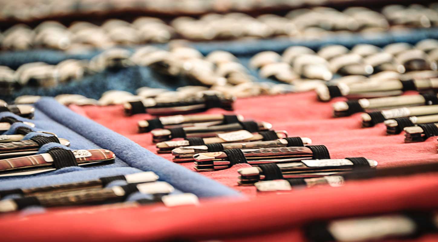 Display of Case knives