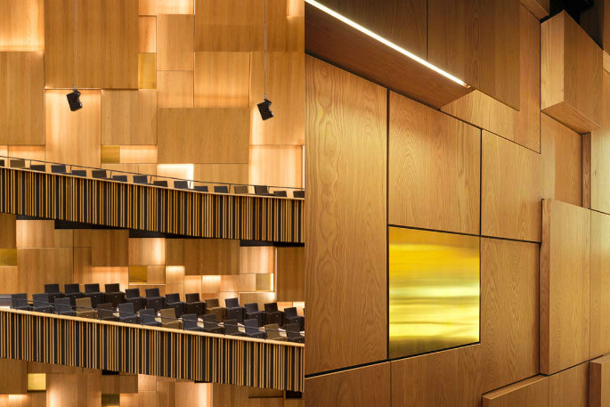 MALMÖ Live Concert Hall Using the Same Kvadrat Fabric as the Ome Smart Doorbell Chime