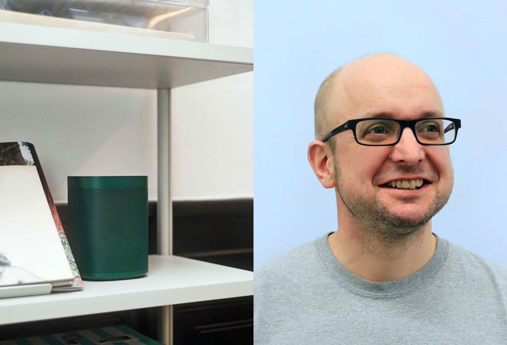 Ome's CTO Simon Frost and the Sonos Speaker Limited Edition Hay Collaboration