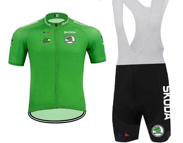 green cycling jersey