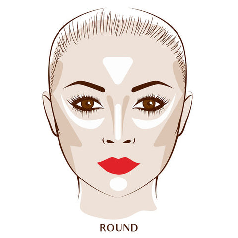 how to contour a round face shape