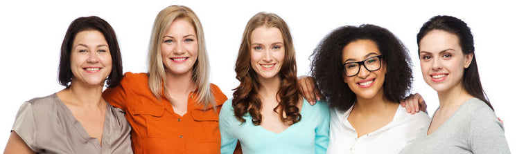 women with different skin tones