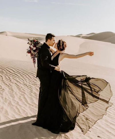 Rock the Frock Bridal | Black wedding dress | Sweet Caroline Styles