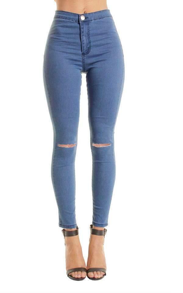 light blue jeggings