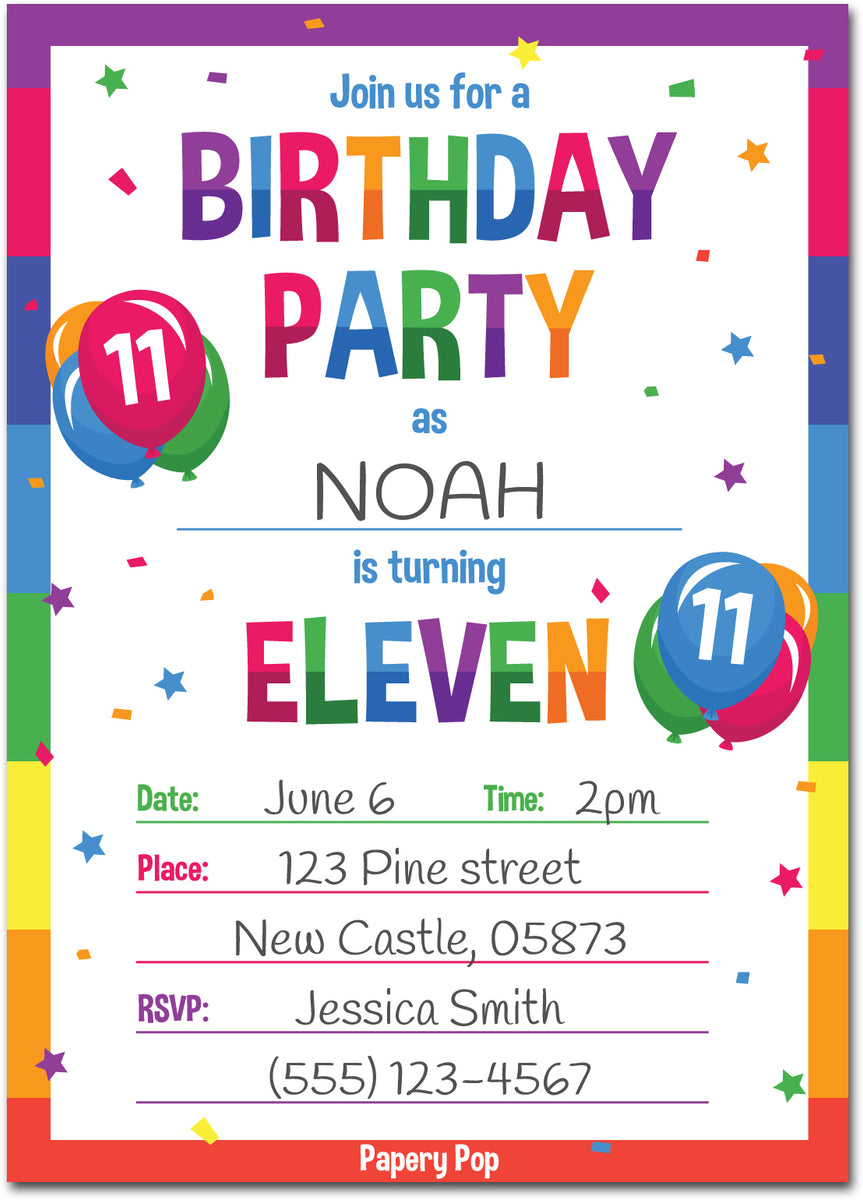 11-year-old-birthday-party-invitations-with-envelopes-15-count-kid