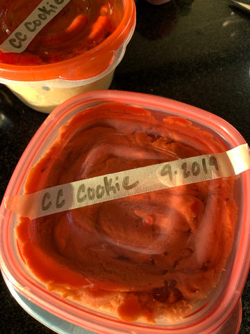 Chocolate Cookie dough for the freezer