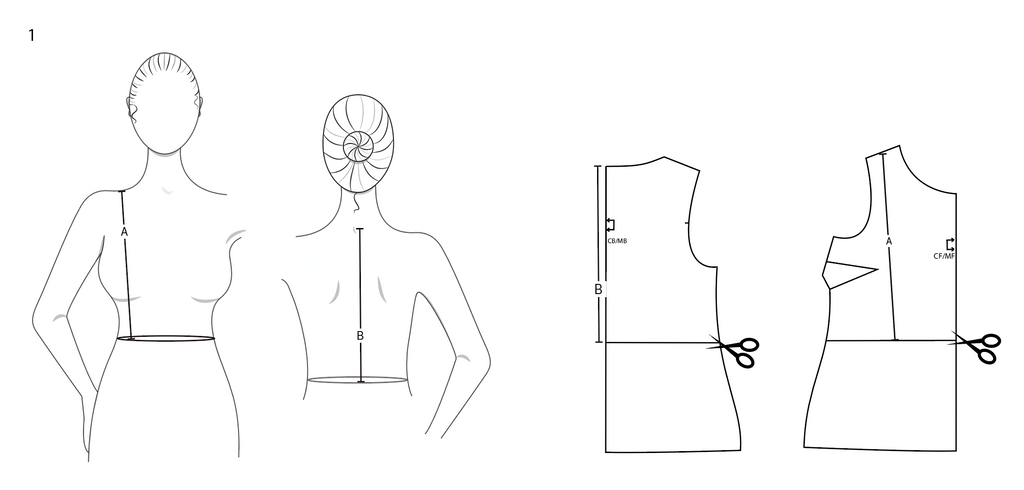 measure from shoulder to waist