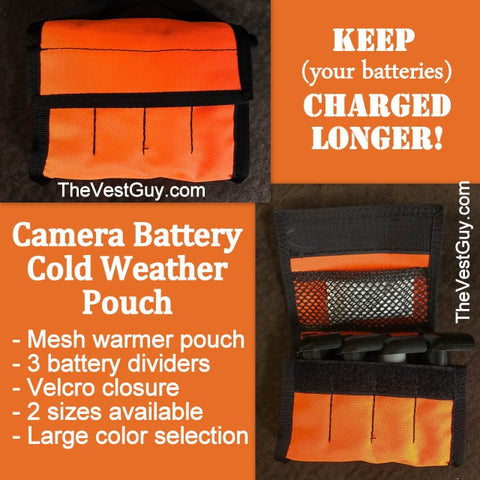 Cold Weather Camera Battery Pouch