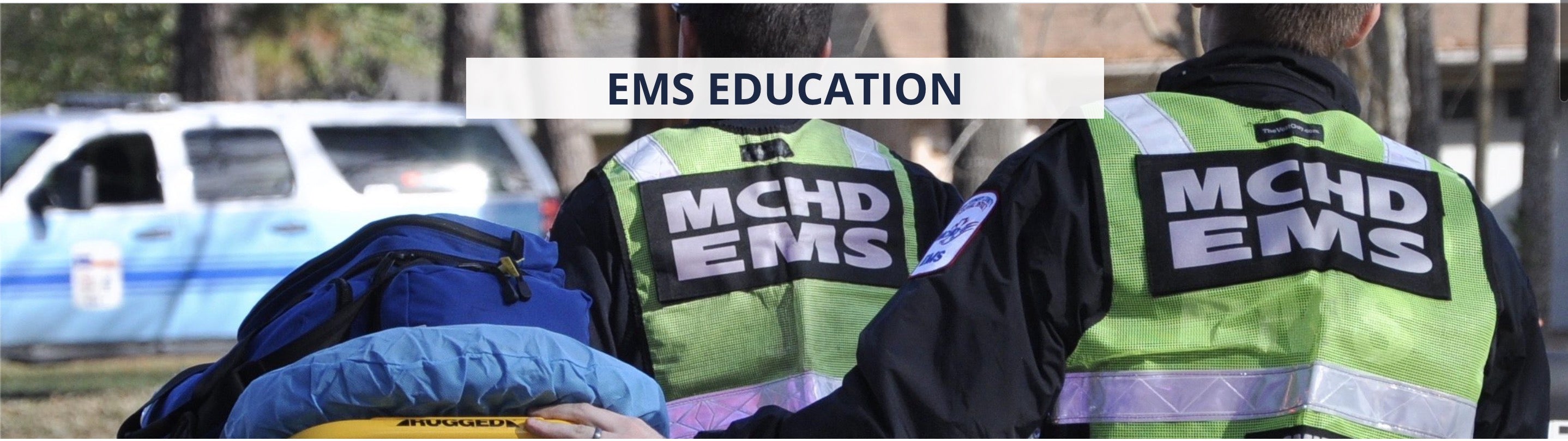 MCHD - EMS Safety Reflective safety vest Montgomery County Health Dept. ANSI Vest