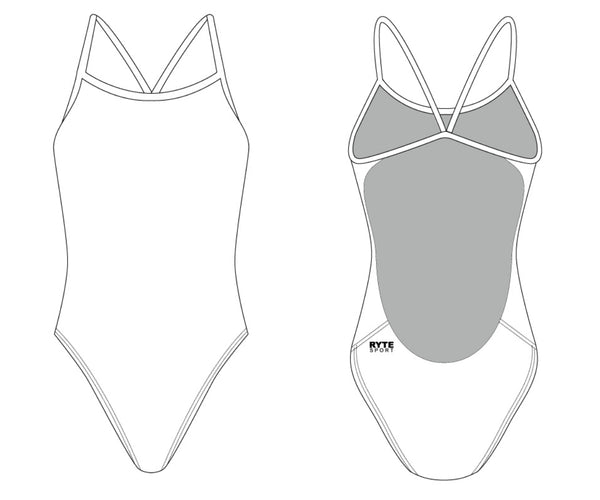 Women's Cut Out Thin Strap Swimsuit