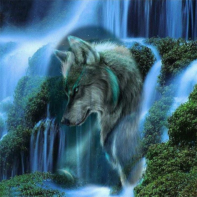 Diamond Painting - Magischer Wolf – Mystio