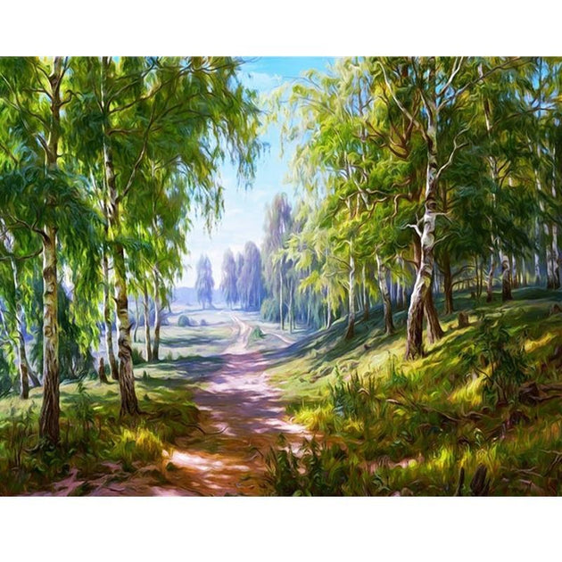 XXL - Diamond Painting - Birkenwald – Mystio