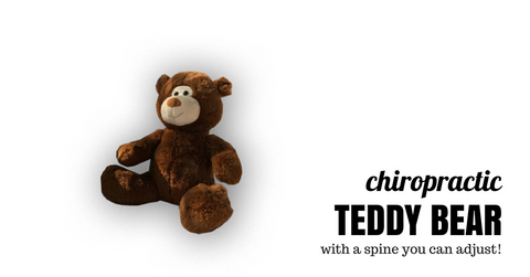 Chiropractic Teddy Bear with a Spine you Can Adjust. Perfect Chiropractic Gift and Toy