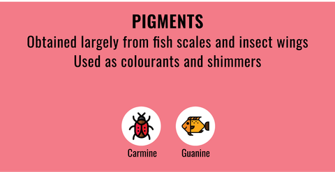 List of typical animal derived Pigments in cosmetics to stay away from if you're vegan