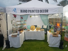 Marigot Art Booth Setup