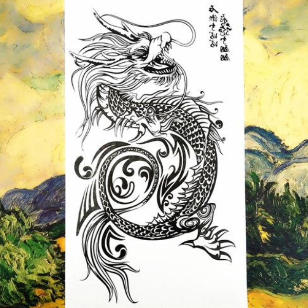 Cool Dragon Temporary Tattoos