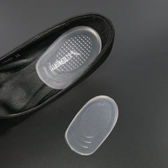 แผ่นเจลรองฝ่าเท้าแบบมีกาว - transparent Silicone Heel Cups Stickers