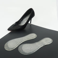 แผ่นเจลรองฝ่าเท้า เสริมพื้นรองเท้าแบบไม่มีกาว - transparent support Insole Arch Pads