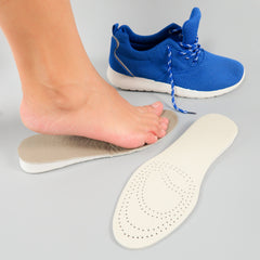 แผ่นหนังนุ่มรองพื้นเสริมส้นเท้า - Leather Insole Pads Cushion Sports