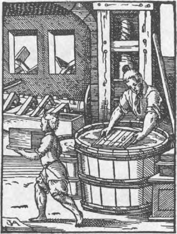 paper making in sixteenth century Germany