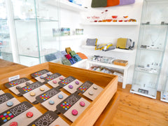 Dittany Rose stud earrings at VK Gallery in St Ives