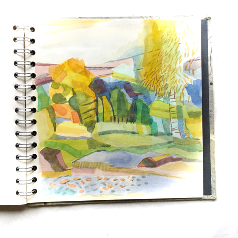 Sketchbook page by Clare Rose