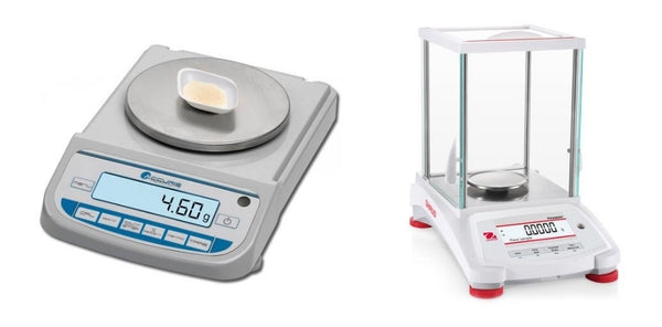 Precision and analytical balances.