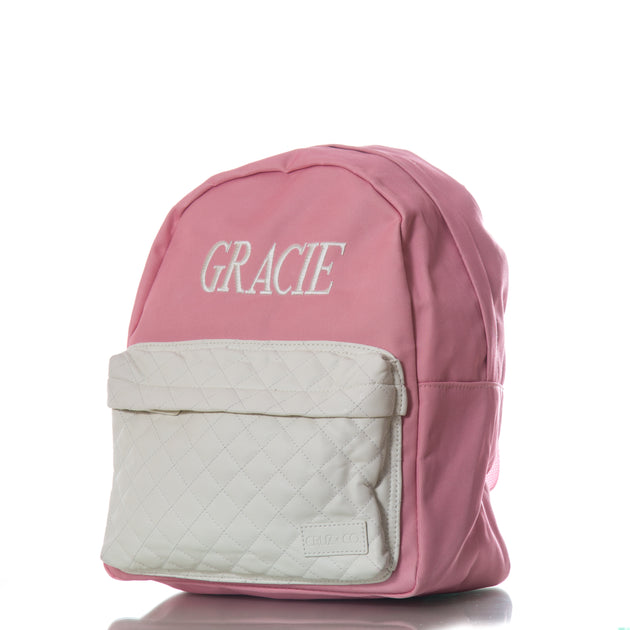 pink hiking bag