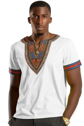 afrilege white african dashiki shirt for men and women