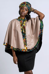 african print cape for women