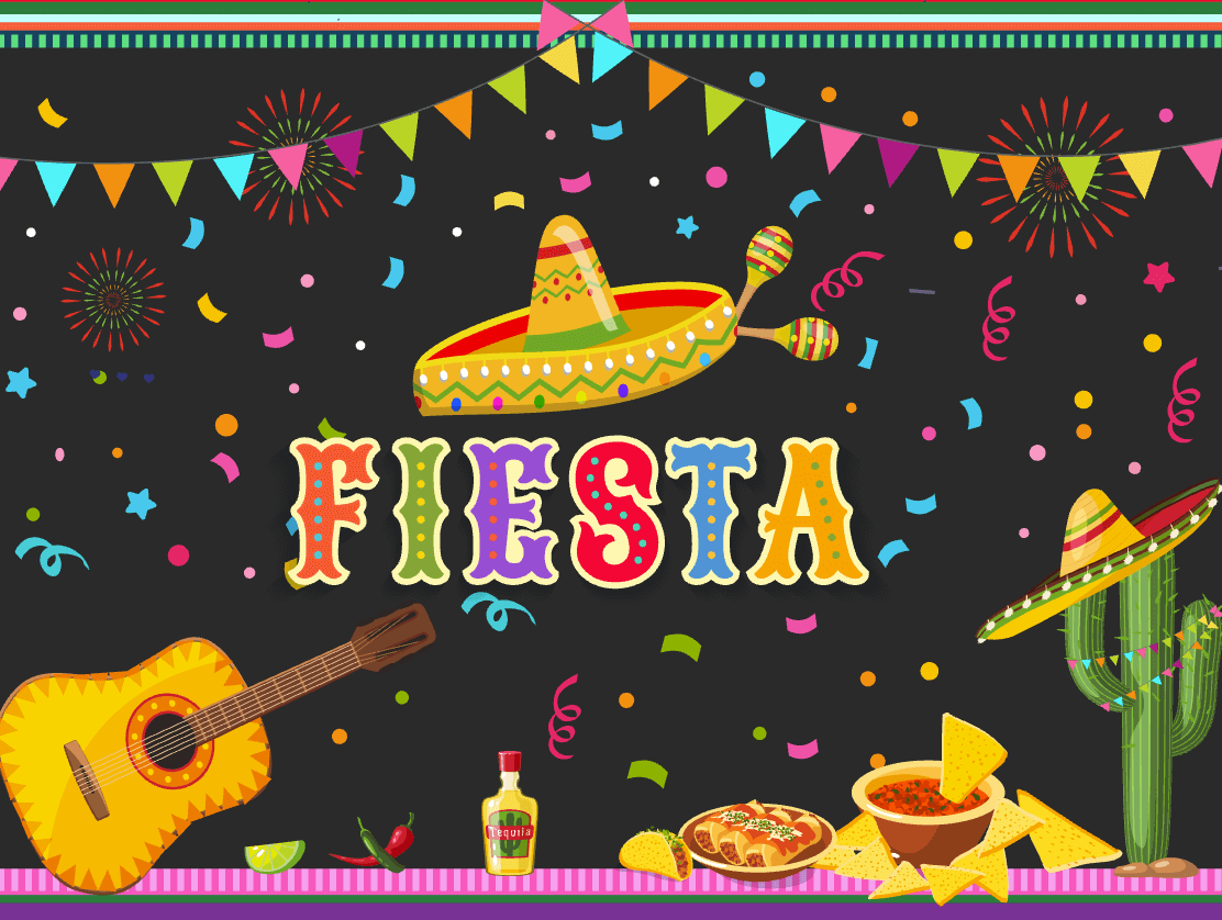 Mexican Fiesta Theme Backdrop | Mexican Party Decoration - Designed, P