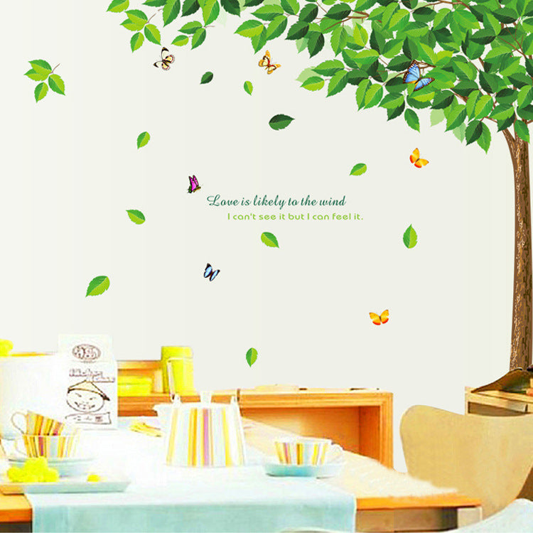 

Autocolante de perete pentru copaci și fluturi Camera pentru decorațiuni sau camera de zi pentru copii