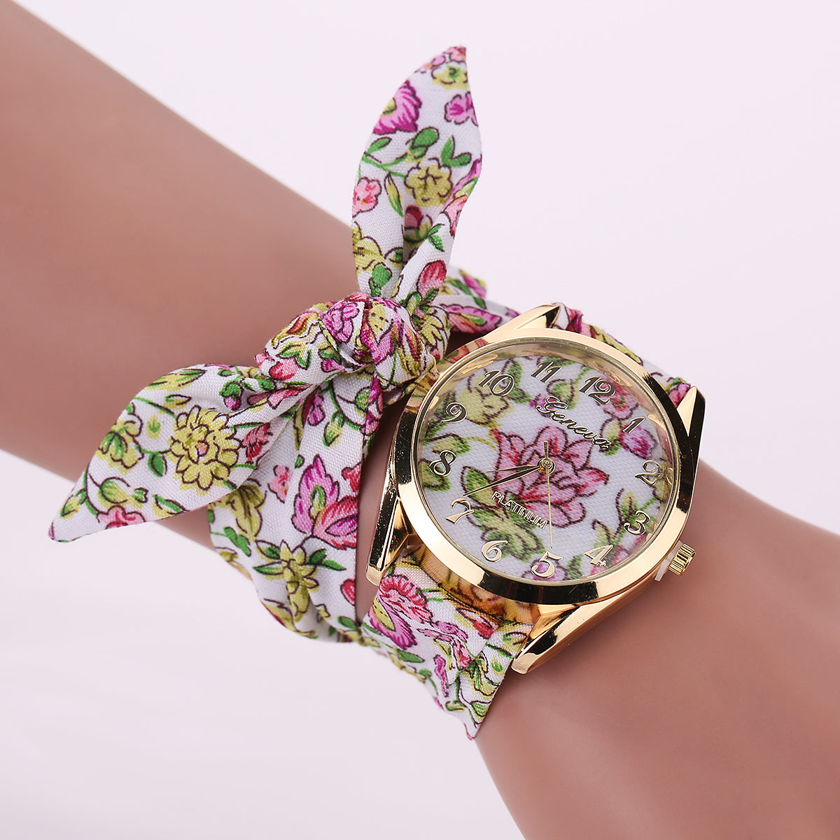 

Ceas de mână, pentru Femei, Panglică Imprimată, Casual, Ceas Modă