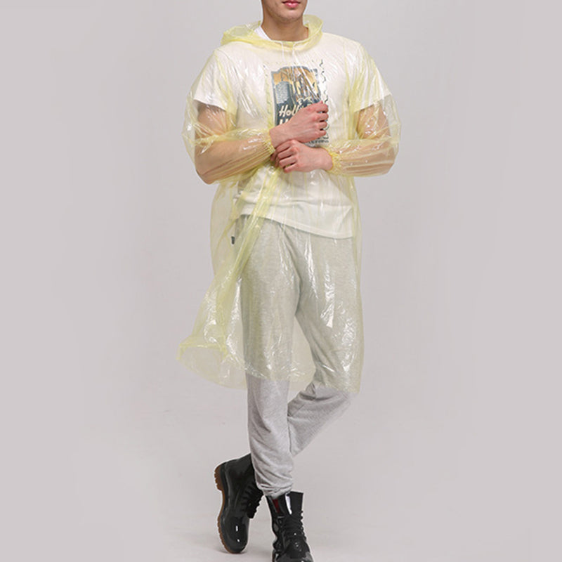 

Impermeabil de ploaie pentru femei sau bărbați, dintr-o piesă, din plastic transparent