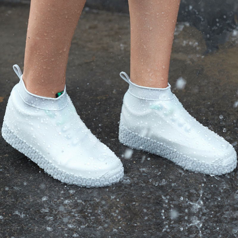 

Pantofi sport rezistenți la apă, din silicon, cu talpă anti alunecare groasă, pantofi protecție pentru zile ploioase